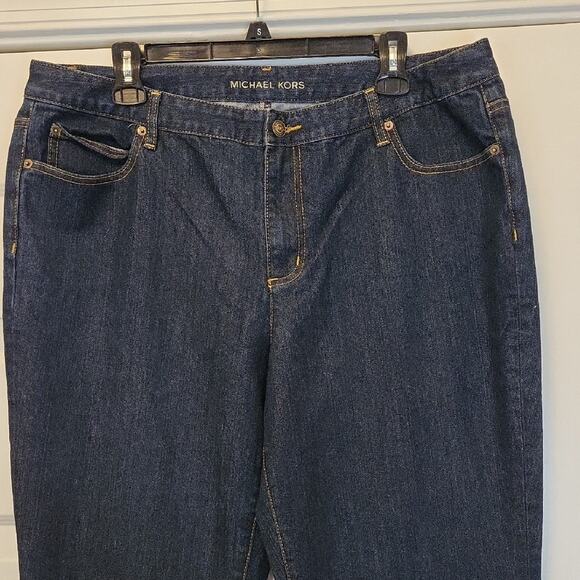 Michael Kors Womens Size 18W Blue Wide Leg Denim Jeans - Picture 4 of 14